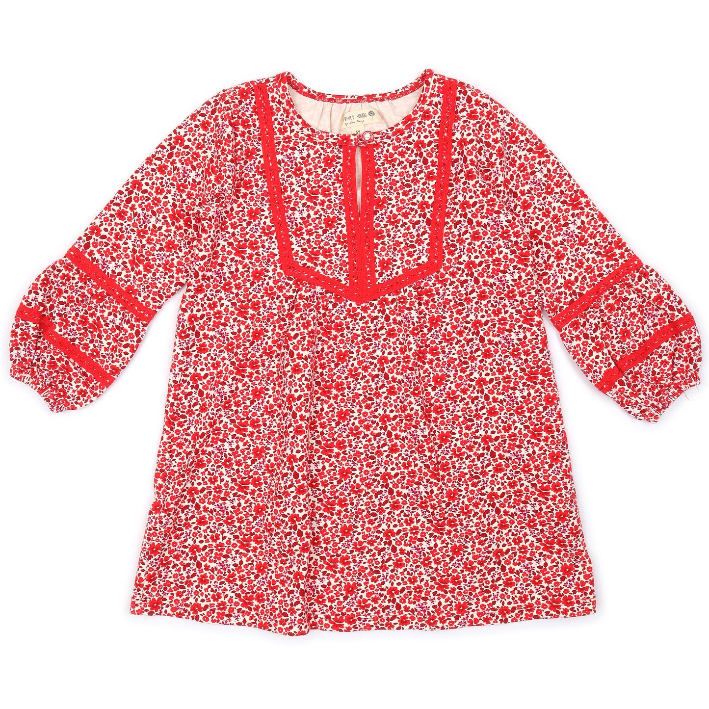 Kids Puff Sleeves Dress