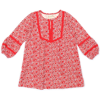 Kids Puff Sleeves Dress