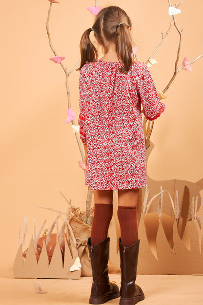 Kids Puff Sleeves Dress