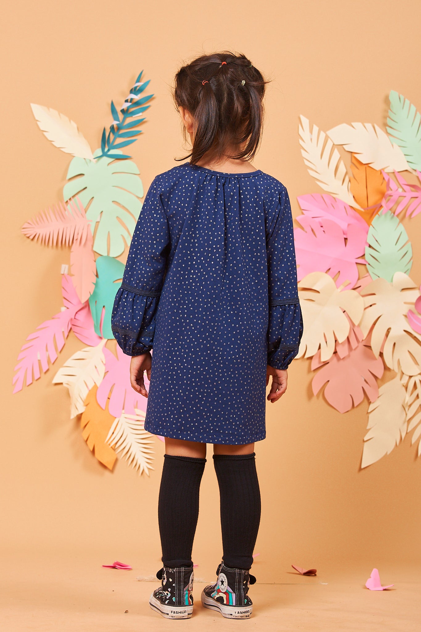 Kids Puff Sleeves Dress