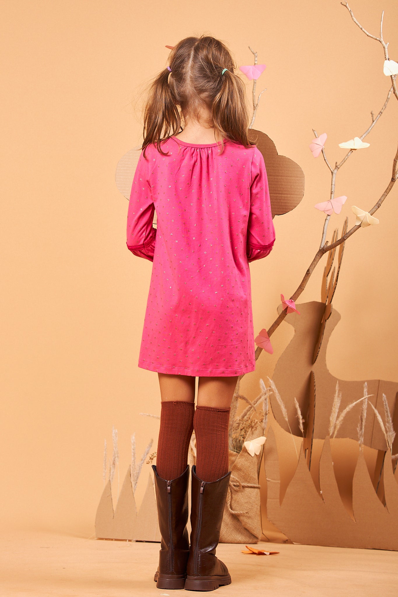 Kids Puff Sleeves Dress