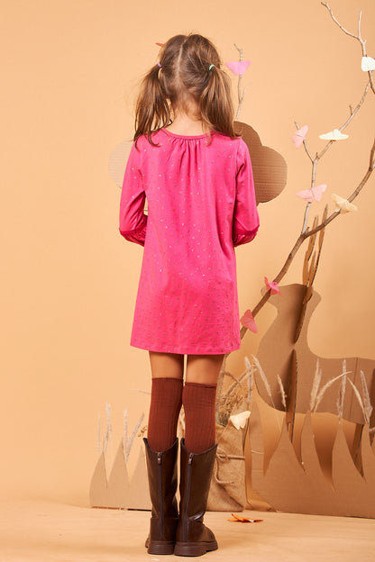 Kids Puff Sleeves Dress