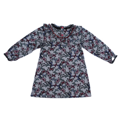 Kids Ruffle Collar Dress