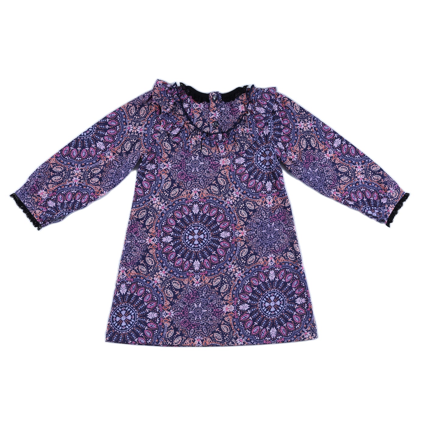 Kids Ruffle Collar Dress