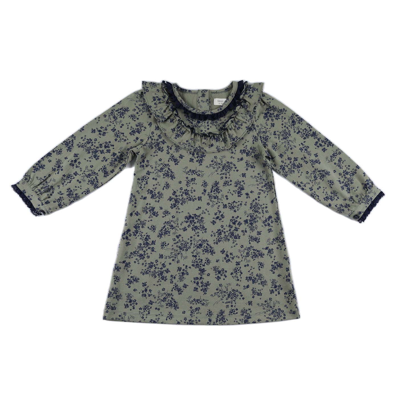 Kids Ruffle Collar Dress