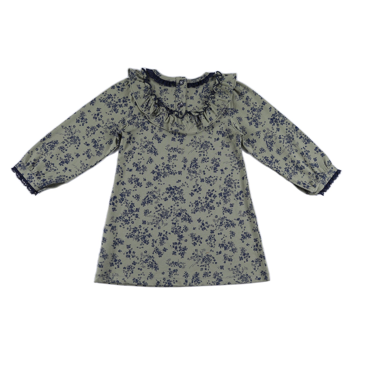Kids Ruffle Collar Dress