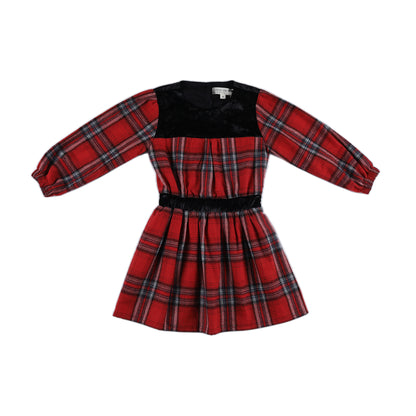 Kids Velvet Coordinated Dress