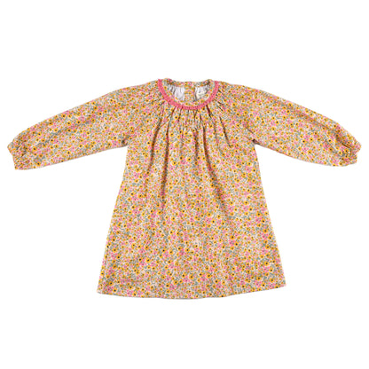 Kids Shirring Collar Dress