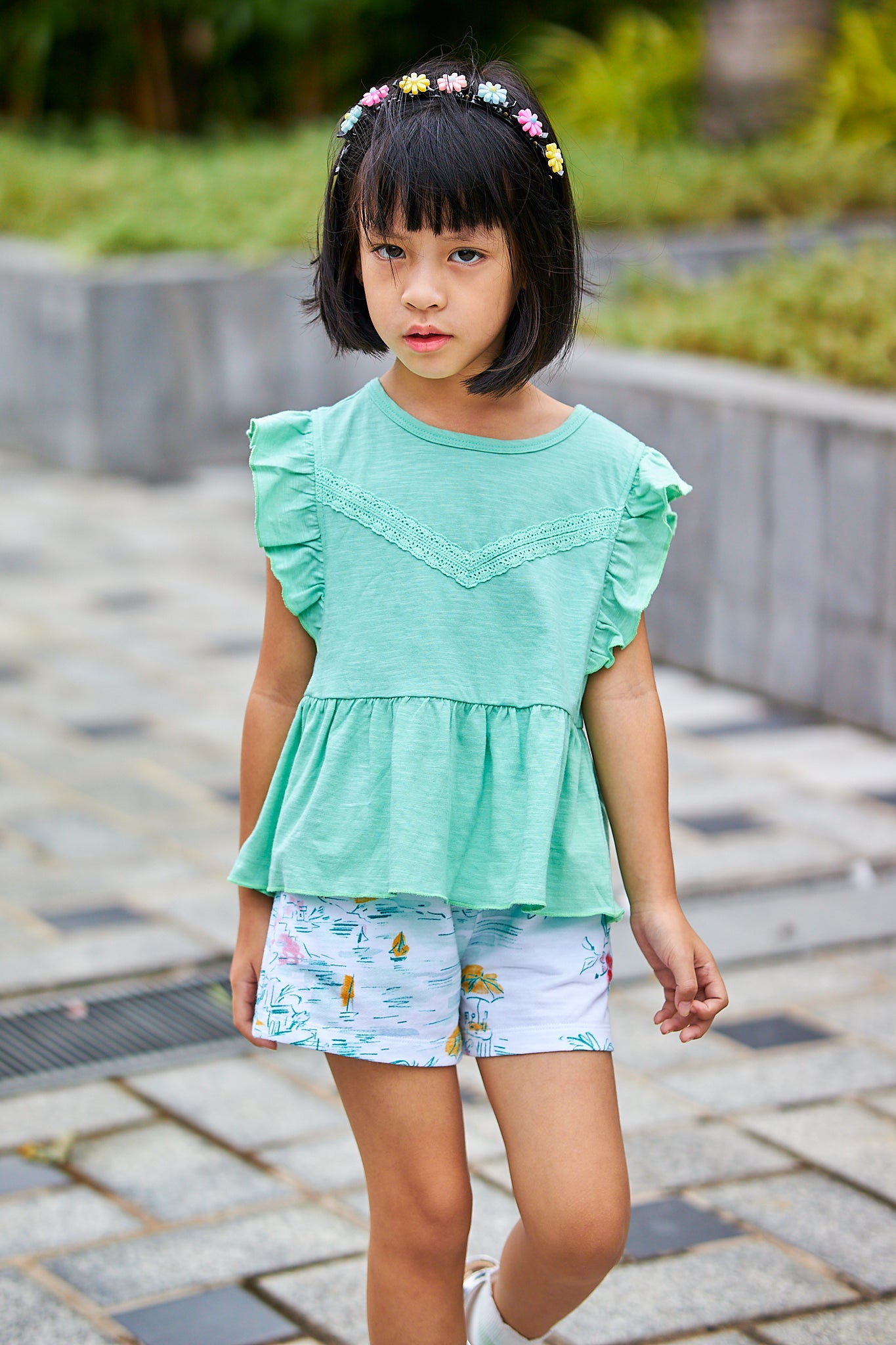 Kids Ruffle Tiered Top