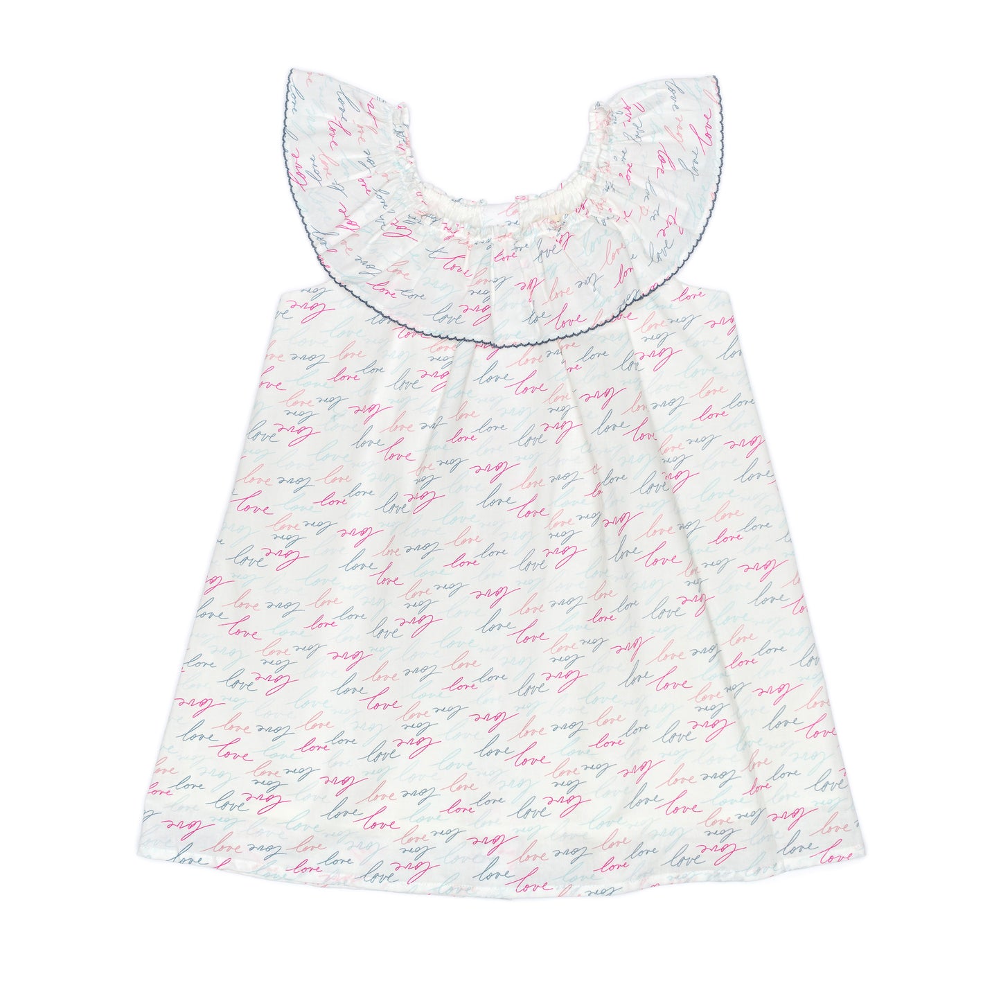 Kids Ruffle Collar Dress