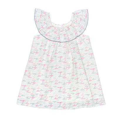 Kids Ruffle Collar Dress