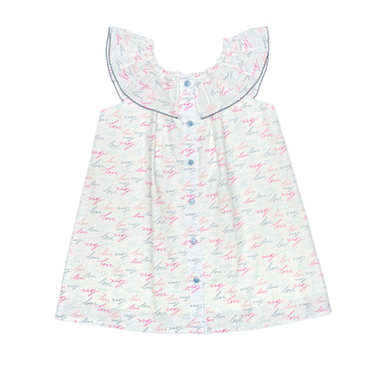 Kids Ruffle Collar Dress