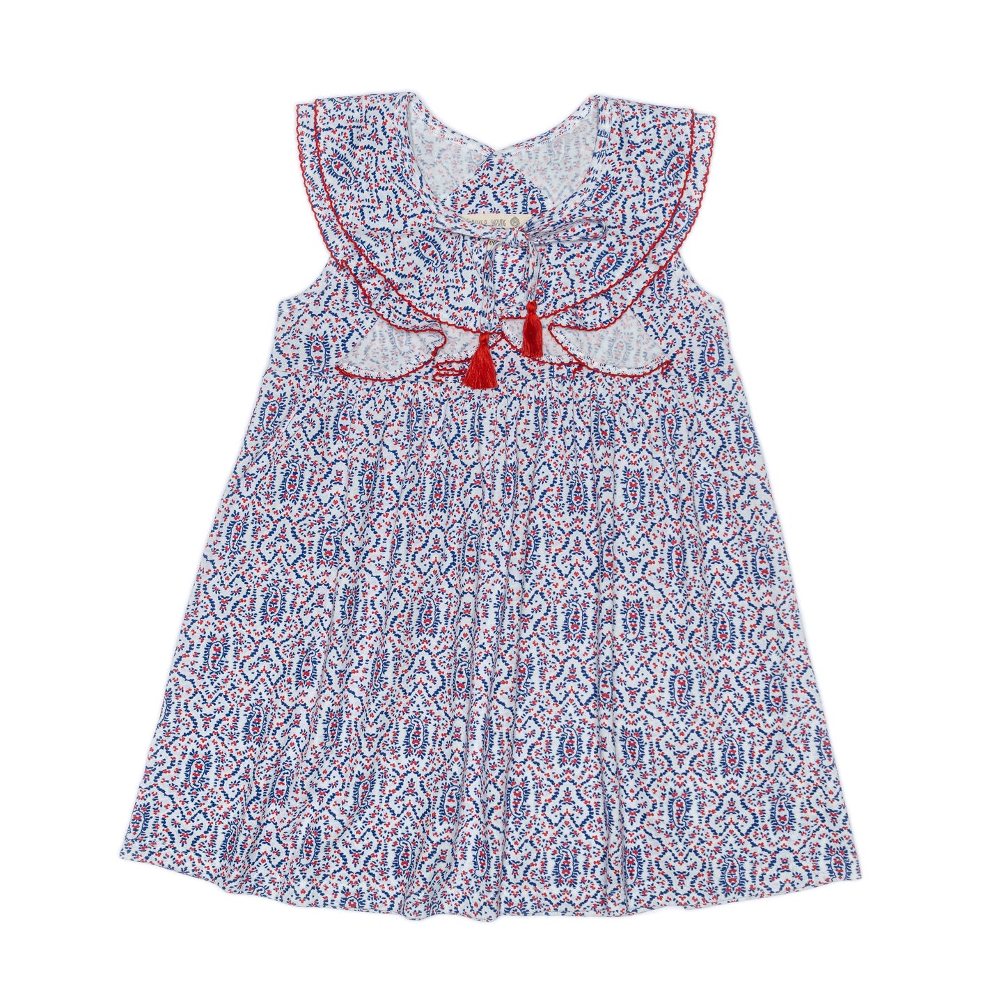 Kids Picot with Tassle Dress