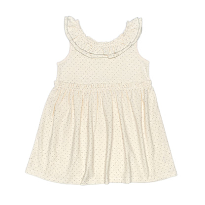 Kids Picot Collar  Shift Dress