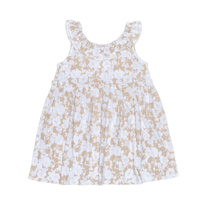 Kids Picot Collar  Shift Dress