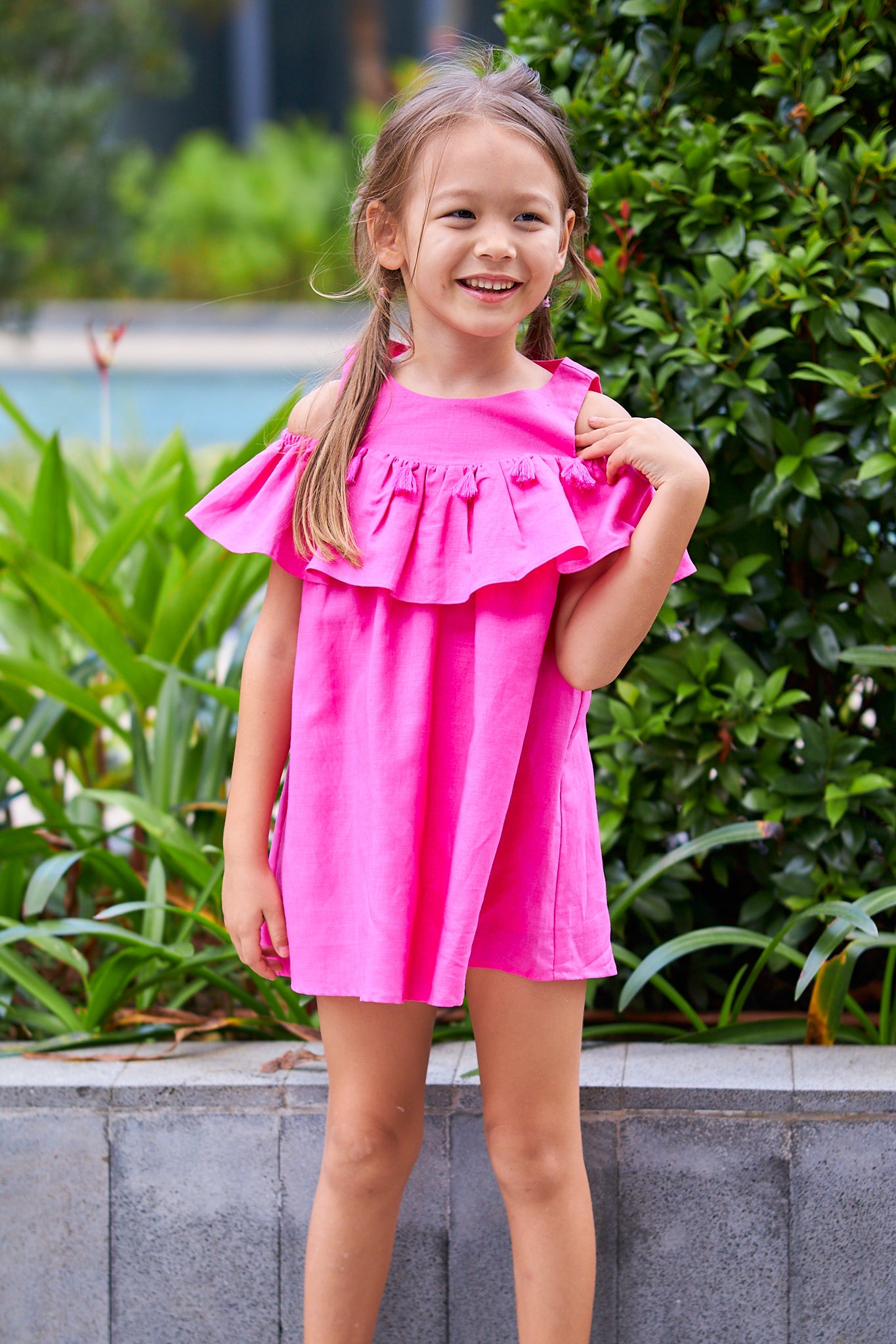 Kids Offshoulder Dress