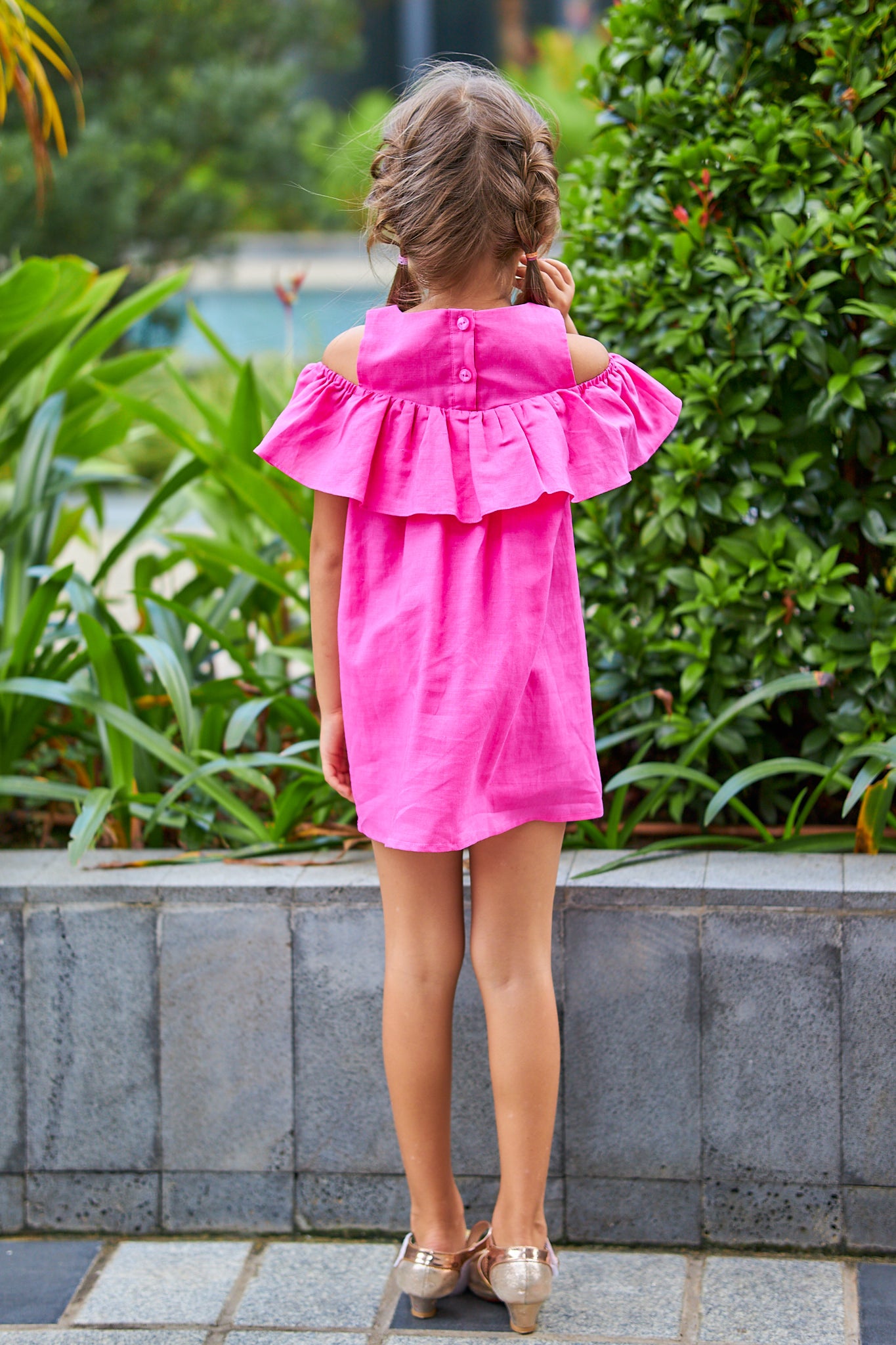 Kids Offshoulder Dress