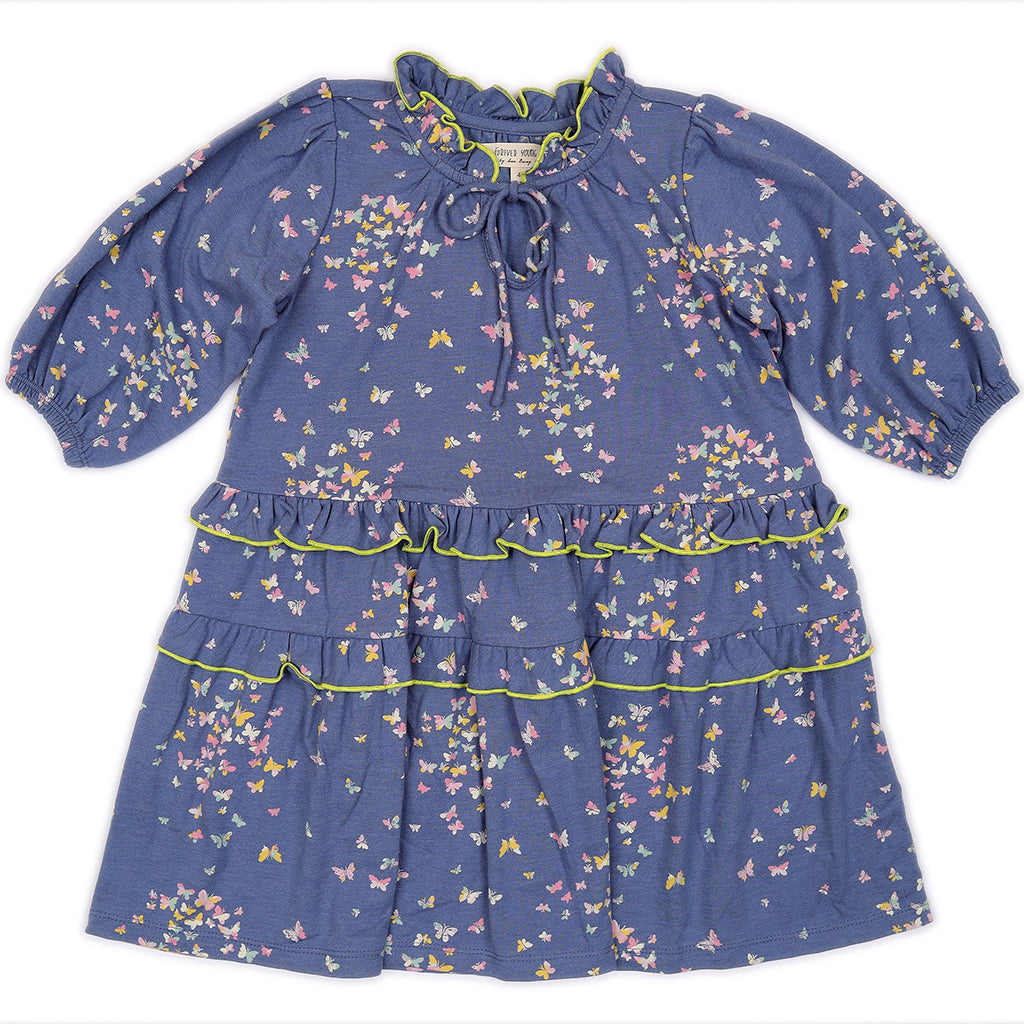 Kids Puff Sleeves Dress