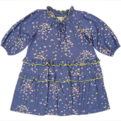 Kids Puff Sleeves Dress