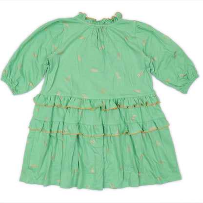 Kids Puff Sleeves Dress