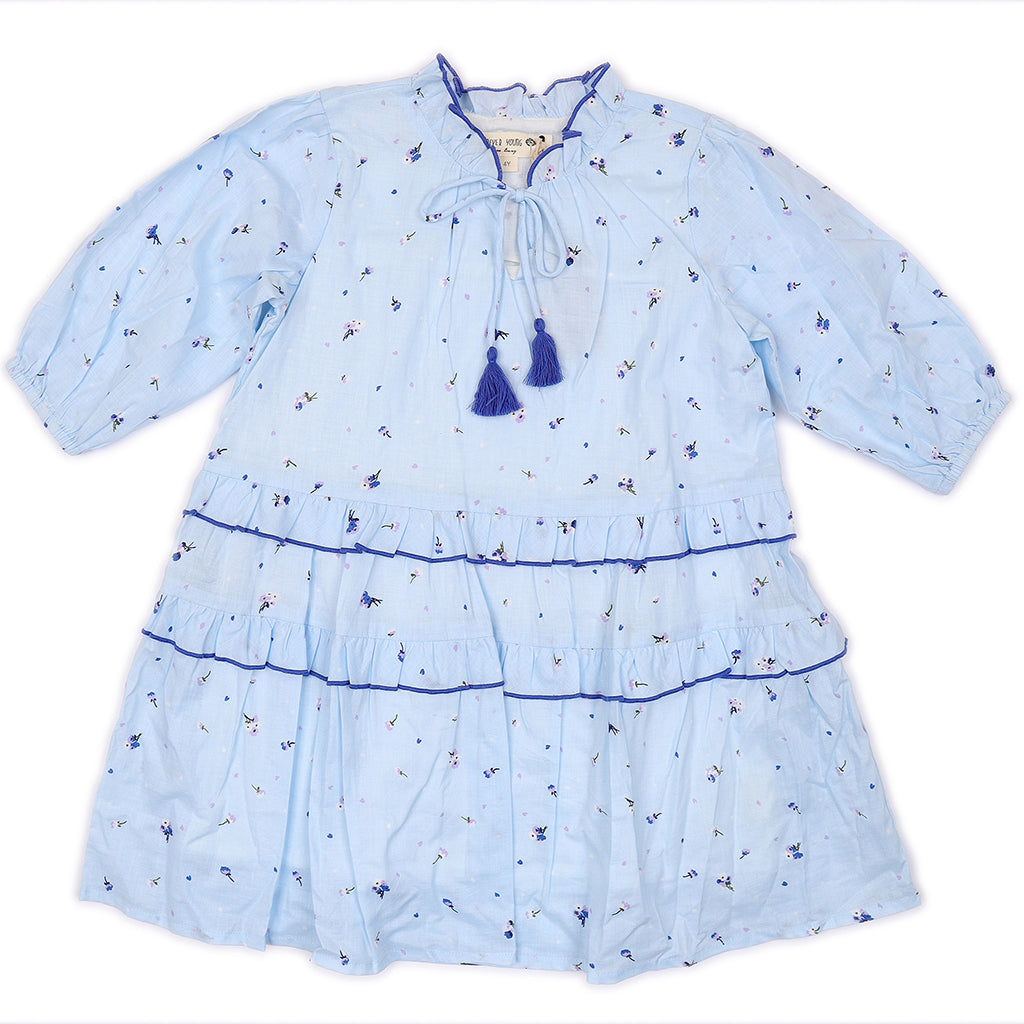 Kids Puff Sleeves Dress