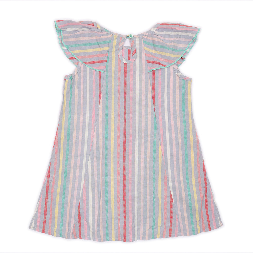 Kids Flutter Sleeves Dress