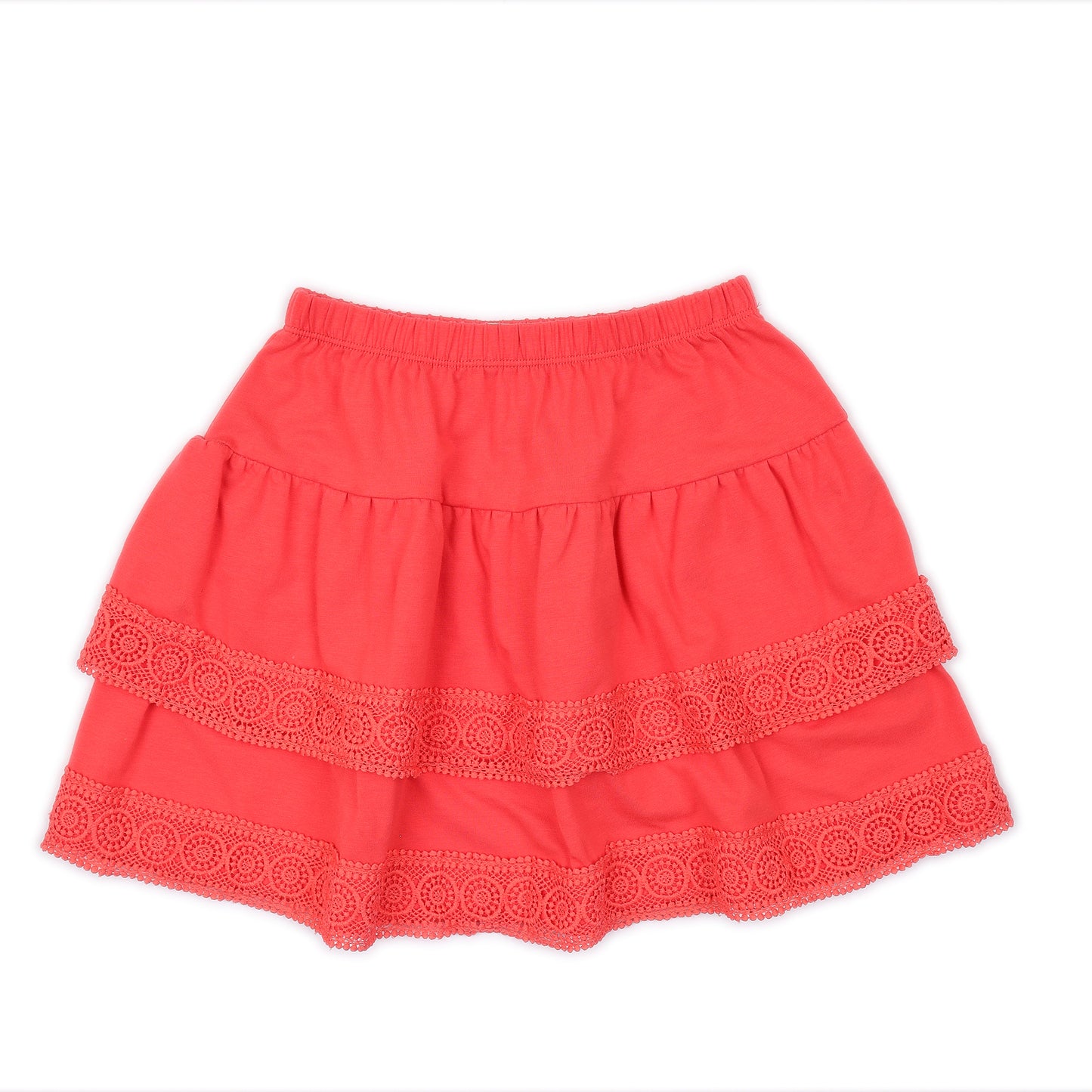 Kids Mesh Tiered Skirt