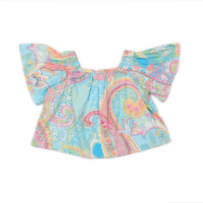 Kids short Sleeves Crop Top