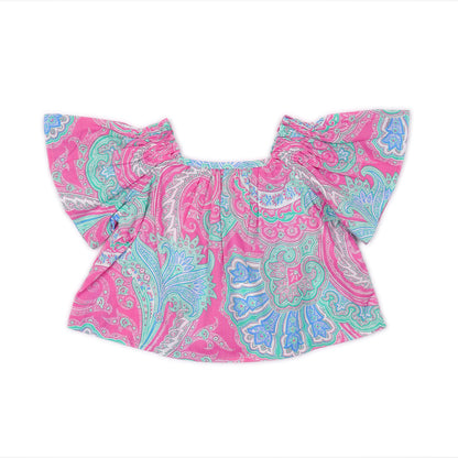 Kids short Sleeves Crop Top