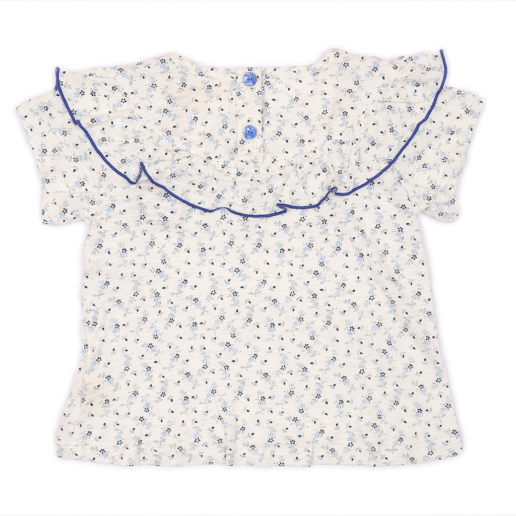 Kids Ruffle Crew Neck Top
