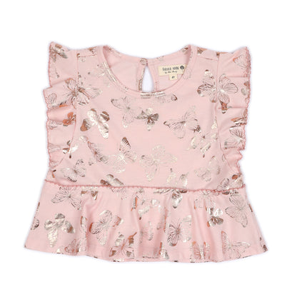 Kids Tiered Picot Top