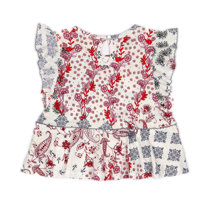Kids Tiered Picot Top