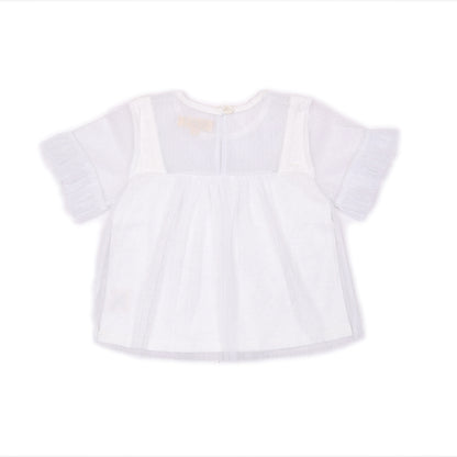 Kids Mesh Sleeves Top