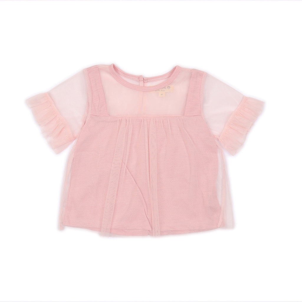 Kids Mesh Sleeves Top