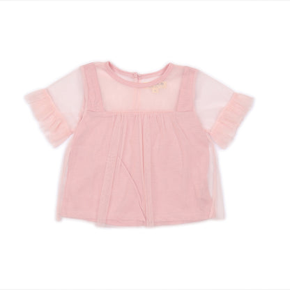 Kids Mesh Sleeves Top