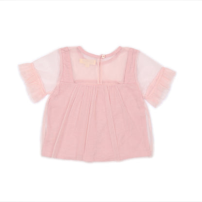 Kids Mesh Sleeves Top
