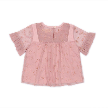 Kids Mesh Sleeves Top