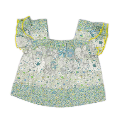 Kids Dual Layers Sleeves Crop Top