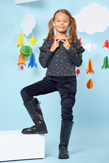Kids Ruffle Sleeve Top
