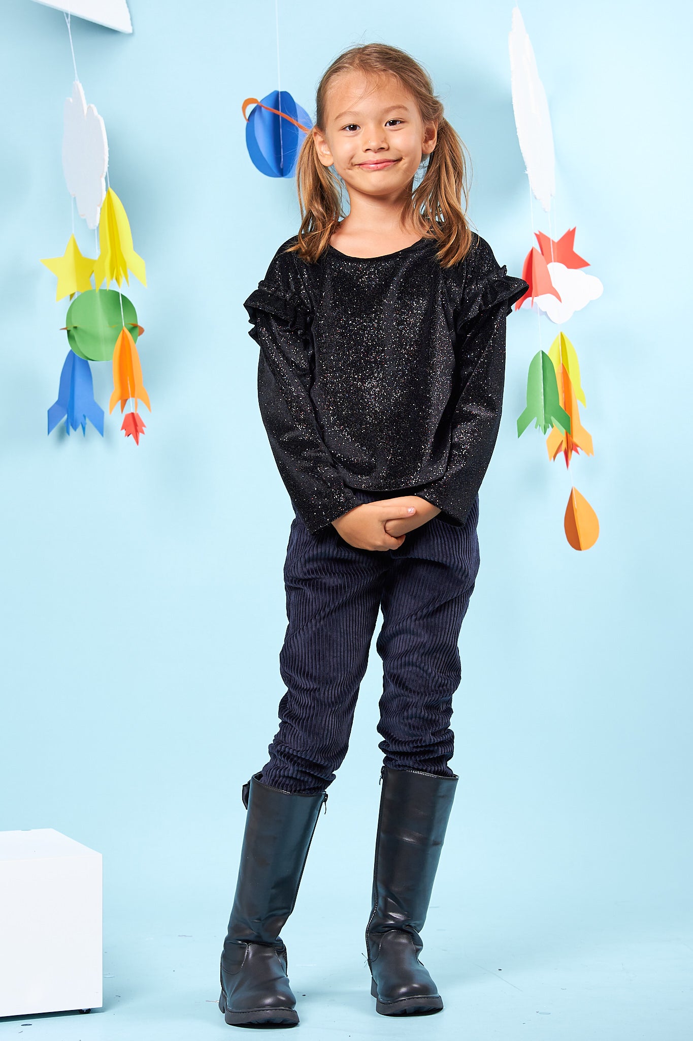 Kids Ruffle Sleeve Top