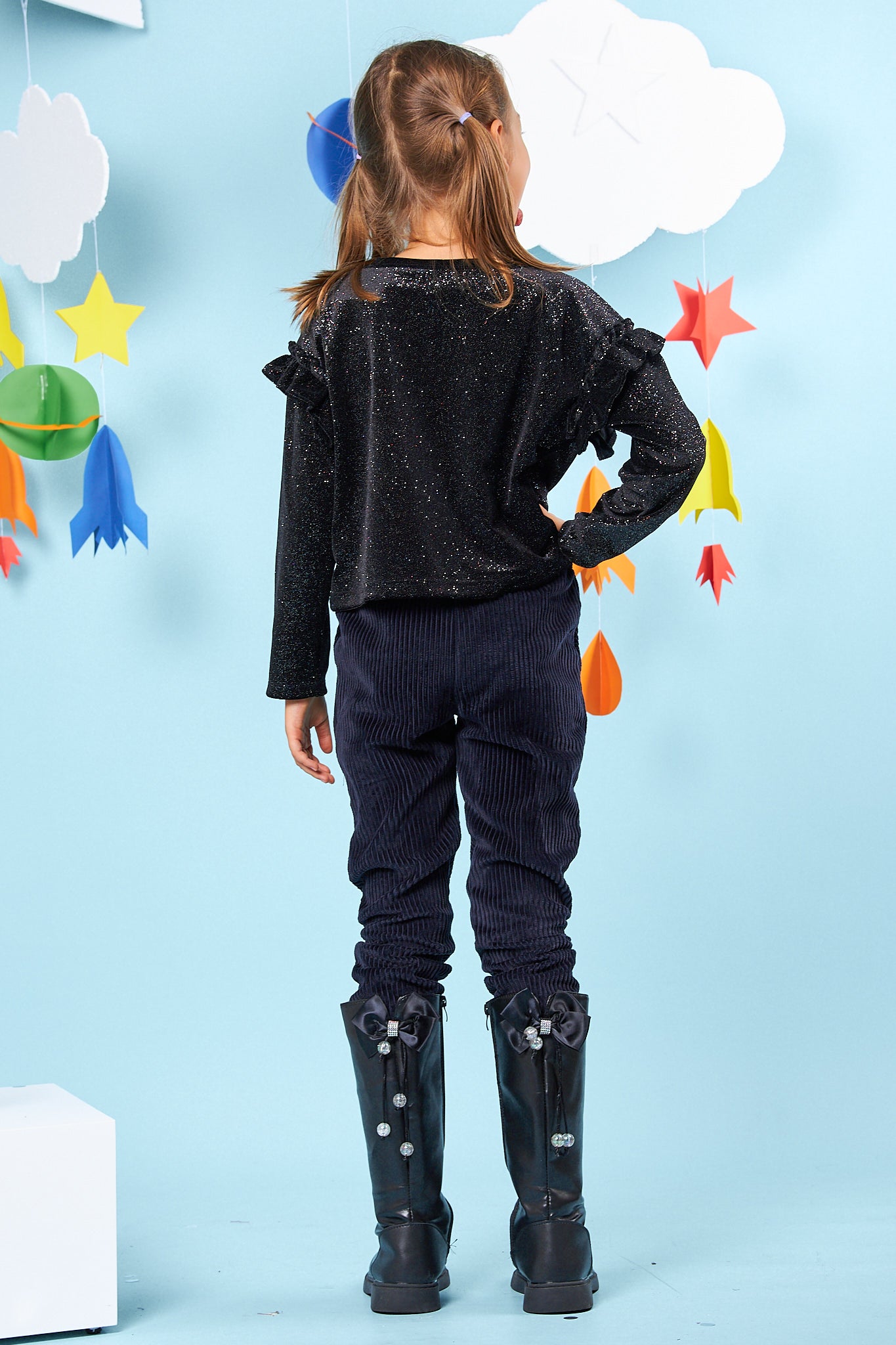 Kids Ruffle Sleeve Top
