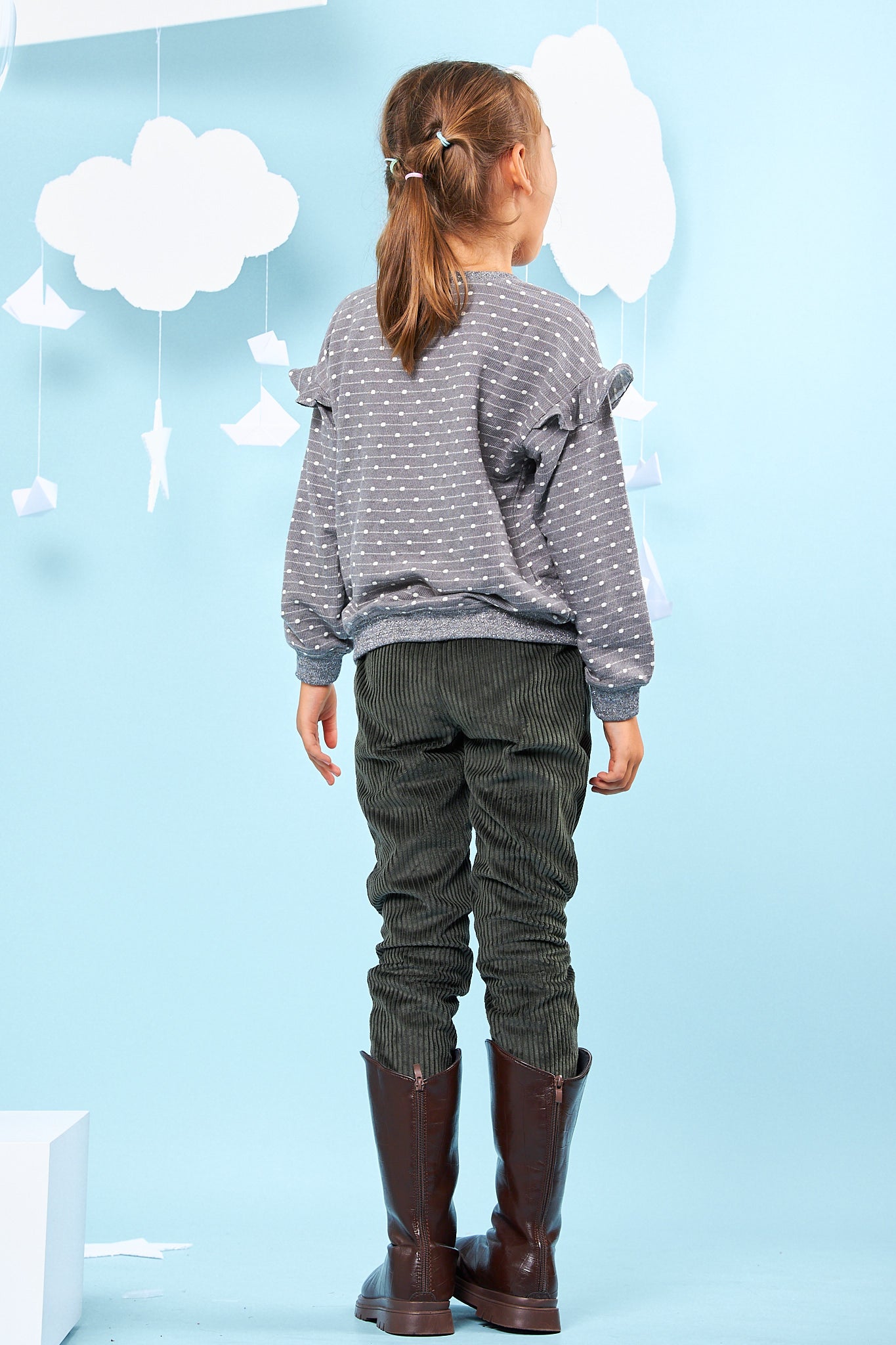 Kids Ruffle Sleeve Top